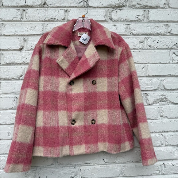 Peach Love California Jackets & Blazers - Women’s Peach Love California Wool Blend Pink Coat - New with Tag. Medium